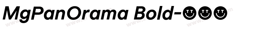 MgPanOrama Bold字体转换